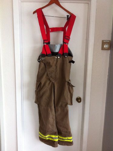 Globe GX7 Firefighter Bunker Turnout Pants size 40/30 with Suspenders