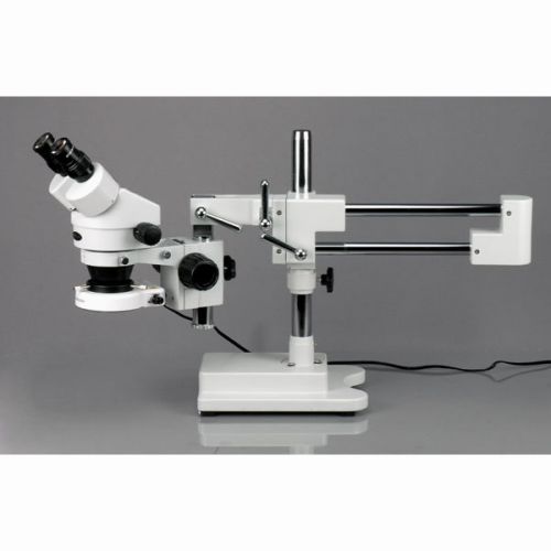 7X-45X Zoom Magnification Circuit Inspection Stereo Microscope with 80 LED Light