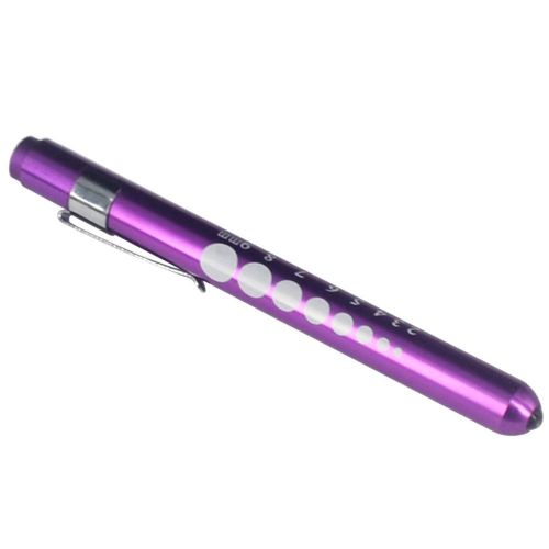 Pupil Gauge Reusable Penlight Pen Light Purple Boxed