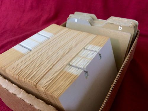 Approx 500 Vintage Blank Rolodex Cards