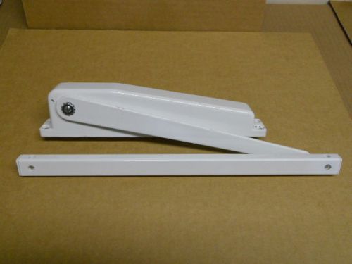 Door closer, Sentinel Quietouch model SN123, white,reversible, hold open feature