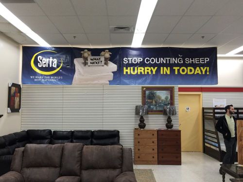 Serta Mattress 3&#039;x20&#039; Outdoor Heavy Vinyl Banner