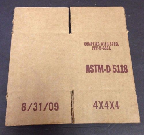 25 4x4x4 military spec astm-d 5118 boxes for sale