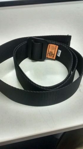 Raine black bdu belt adjustable size up to 44&#034; metal buckle xxl for sale