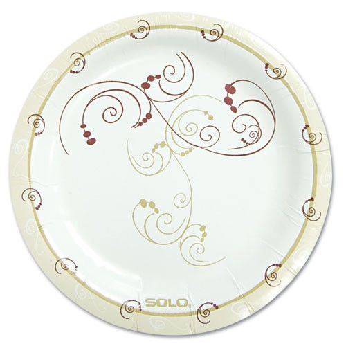 Solo cups symphony 6&#034; paper dinnerware plate in tan (pack of 125) for sale