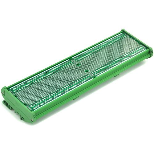 DIN Rail Mounting Carrier Housing with Prototype PCB, 11.65&#034; x 2.83&#034;