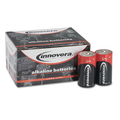 Alkaline Batteries, C, 12 Batteries/Pack