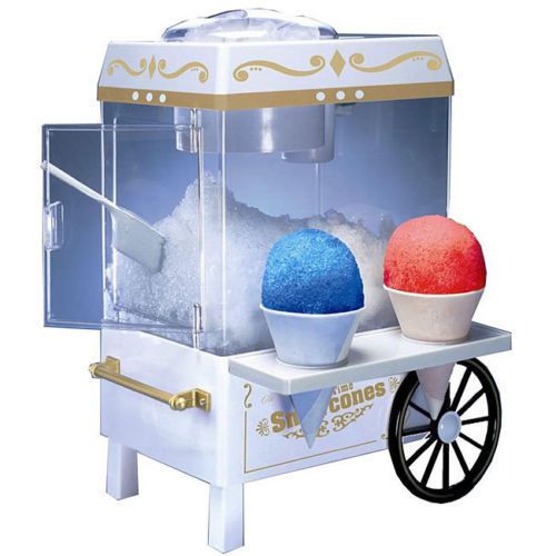 Vintage Snow Cone Maker Slush Slushie Carnival Shaved Ice Icee Machine