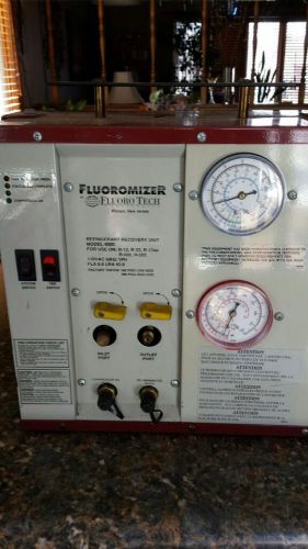 Fluoromizer Refrigerant Recovery Unit 110 Vac.  Model 6000. Hardly Used!!!