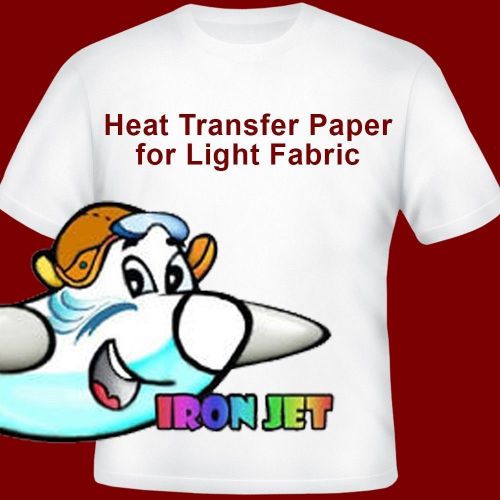 Inkjet Heat Transfer Iron on Paper for Light Color Fabric:11&#034; by 17&#034; 5  Sheets