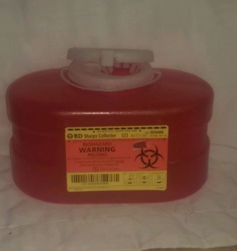 BD MULTI-USE SHARPS CONTAINER 3.3qt W/ REGULAR FUNNEL 5.75&#034; x 8.5&#034; x 5&#034; #305488