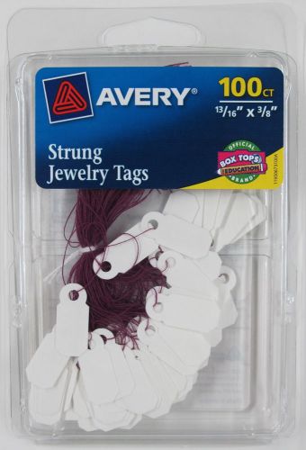 NEW 400-Count Avery Small Jewelry String Tags 13/16&#034; x 3/8&#034; Price Tags 6731