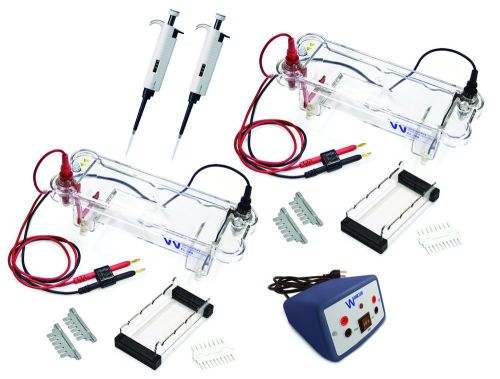 Walter products el-100-16 electrophoresis lab set, supports 16 students for sale