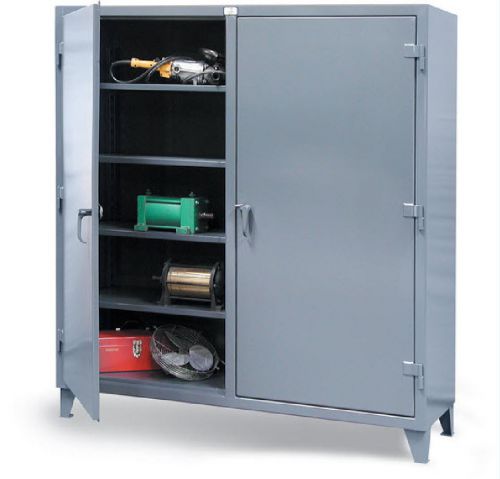 Storage cabinet commercial/industrial - 12 gauge stl - 2 doors - 6 shelves 48w s for sale