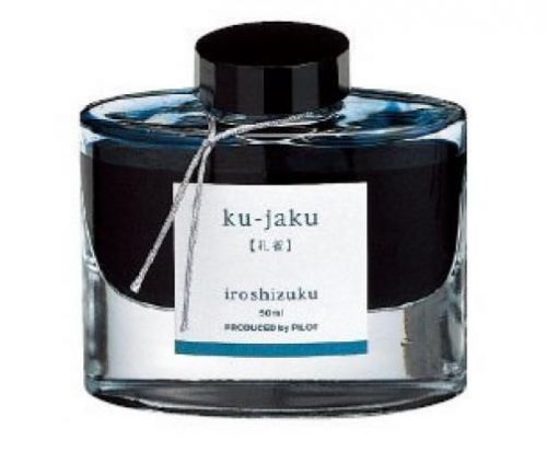 Pilot Iroshizuku Fountain Pen Ink - 50 ml Bottle - Ku-jaku Peacock (Deep Turquo