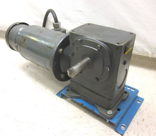 Baldor 3-hp 3-ph motor 20:1 speed reducer &amp; brake stearns worm 1955 in-lbs 182tc for sale