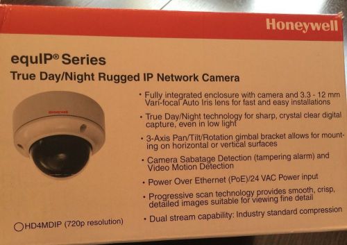 Honeywell camera (hd4mdip) true day/night rugged ip network camera for sale