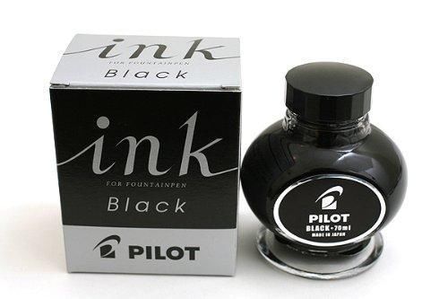 Pilot fountain pen ink 70ml black (japan import)