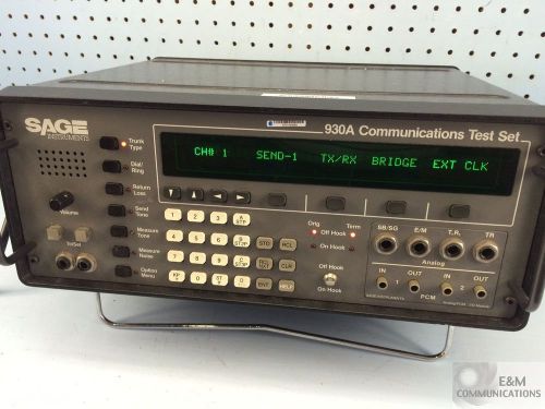 930a sage instruments communication test set for sale