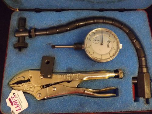 Central Tool Dial Indicator Set with Flex-arm and Vise Grip