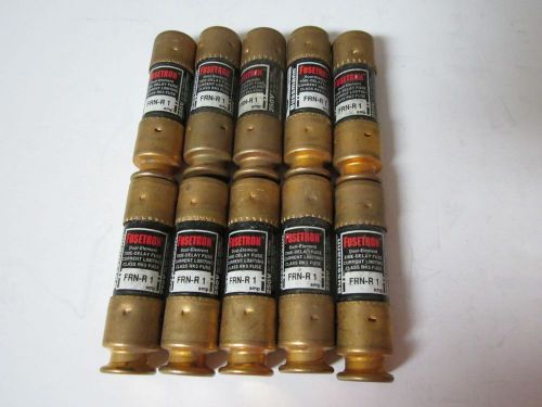 Lot of 10 cooper bussmann fusetron frn-r-1 fuse new no box frn-r 1 for sale