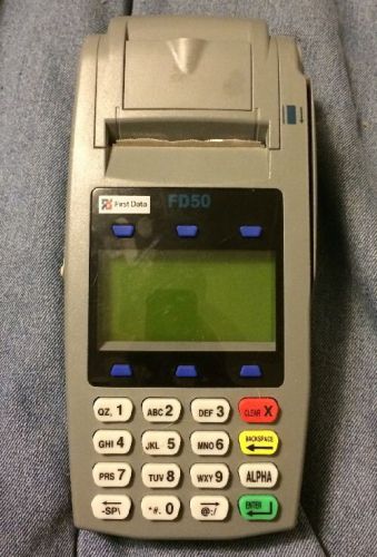 First Data Fd50 credit debit card terminal machine