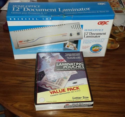 *NEW* GBC Docuseal 125 12&#034; Pouch Document Laminator + 100 Laminating pouches