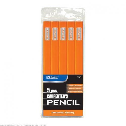 BAZIC Carpenter&#039;s Pencil 24 Packs of 5 718-24