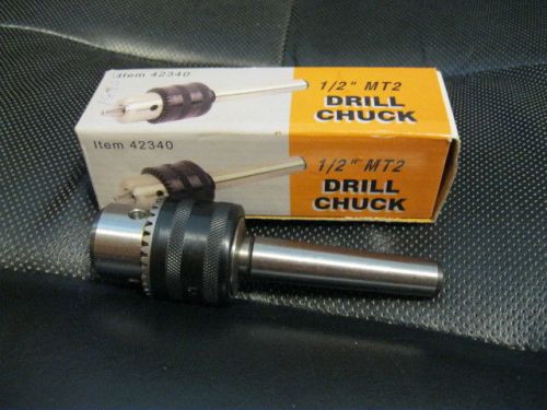 Drill Chuck  1/2&#034; MT2 with Key MT2  item 42340