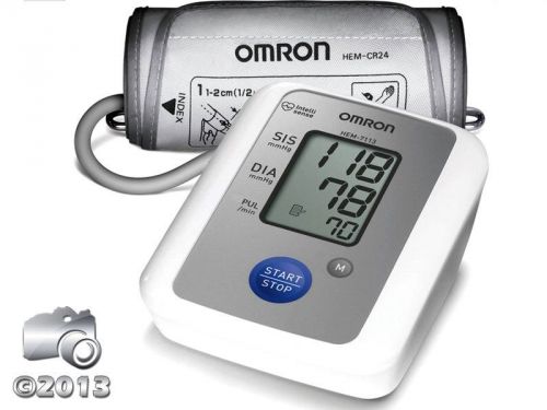 Digital upper arm blood pressure monitor with regular and medium cuff hem-7113 for sale