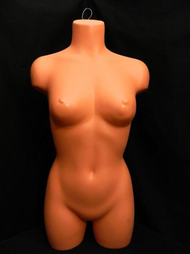 Female Mannequin Torso Form Display Tan Used