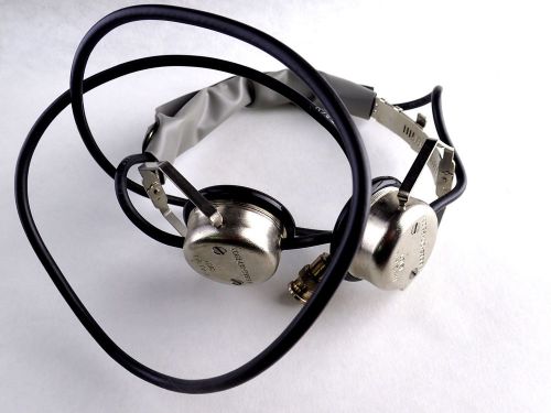 Vintage nos h-43 b/u headset headphones tube and crystal radio type for sale