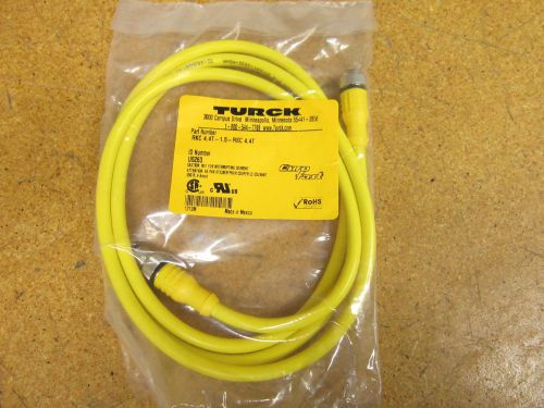 Turck u5263 rkc 4.4t-1.5-rsc 4.4t cord set 250v 4a 4 pin male female connectors for sale