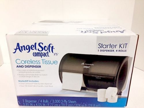 Georgia pacific angel soft coreless tissue dispenser starter kit  new sealed for sale