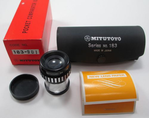 Mitutoyo Pocket Comparator Magnification 8x 183 Made in Japan w\ Orig Box &amp; Case
