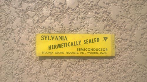 New Old Stock Sylvania Hermetically Sealed Semiconductor 1N56A