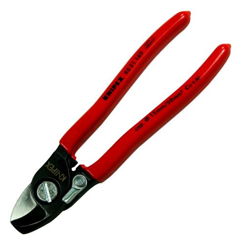 NEW - Knipex 9521165 6-1/2-Inch Cable Shears With Opening Spring