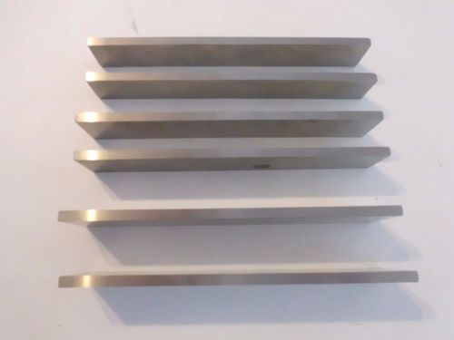 SET OF 6 -PARALLELS - 3/16&#034; THICK, 6&#034; LONG  AND 1 5/16, 1 1/16 AND 15/16 WIDE