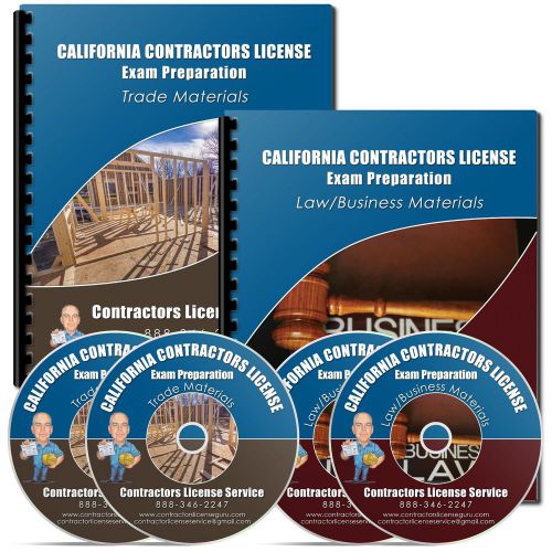 California contractors license exam prep materials for sale