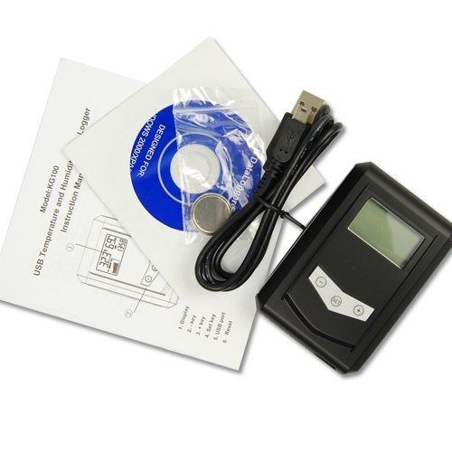 Usb temperature humidity data logger acquisition system thermometer kg100 for sale