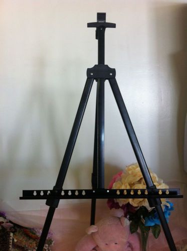 Tripod iron easel display exhibition folding artist adjustable stand for sale