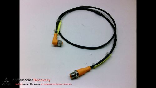 IFM EVC017 CABLE,  MALE/FEMALE, STRAIGHT/90DEGREE, MALE: 4POLE,, NEW*