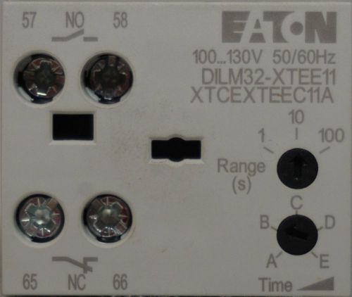 Eaton xtcexteec11a timer module,on delay,100-130v,0.05-100sec for sale