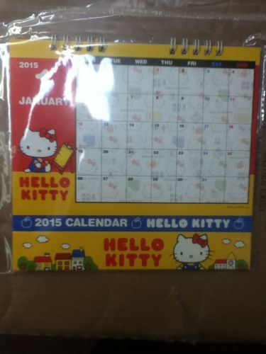Hello Kitty Stand Calendar 2015 Japan Sanrio Table Desk Calendar