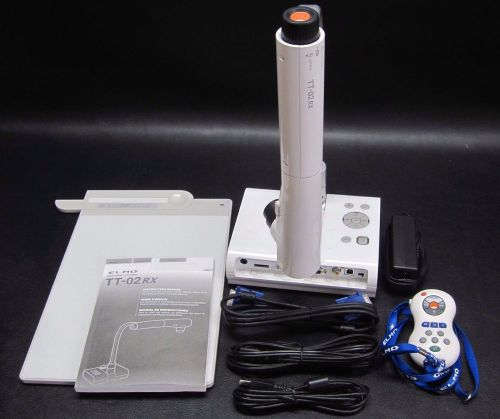 ELMO TT-02RX Document Camera Projector w/ Power Adapter + Accessories