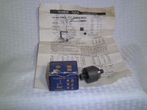 Pioneer Ham-R-Press Chassis Punch 1 1/8&#034; Round CR112 Tools In Box Equipment