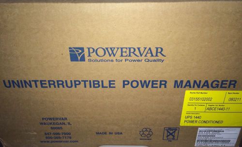 Powervar ABCE 1440-11 UPS New in Box