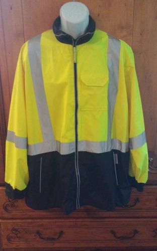 OccuNomix Occulux Safety Lux Marine Windbreaker XL in Hi-Viz Yellow Work Jacket