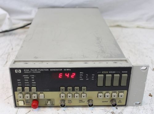 HP 8116A Pulse/Function Generator Agilent E42 AS-IS