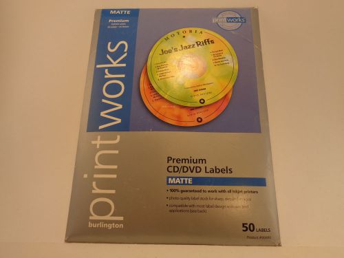 Printworks Premium - CD/DVD label kit - 50 pcs. Matte by Burlington